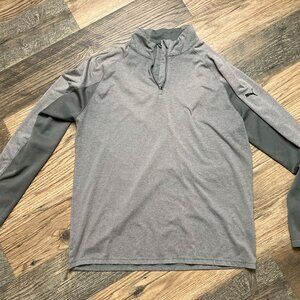 Puma Men’s Activewear  QTR Ziprunner Grey Sz L